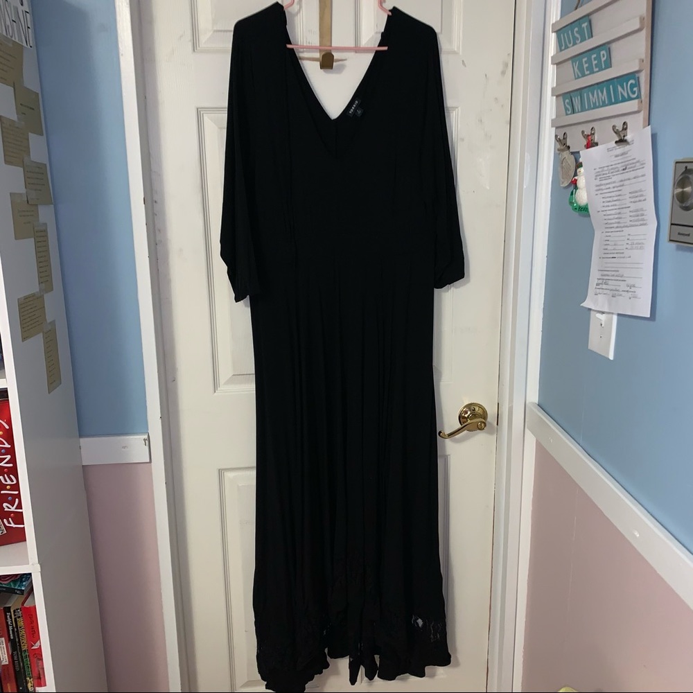 Black ankle length dress